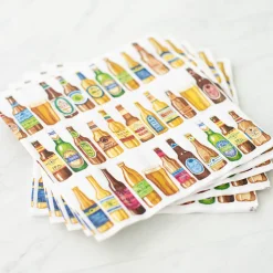 Caspari Boxed Cocktail Napkins|99 Bottles Boxed Paper Cocktail Napkins - 40 Per Box