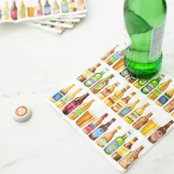 Caspari Boxed Cocktail Napkins|99 Bottles Boxed Paper Cocktail Napkins - 40 Per Box