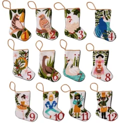 Bauble Stockings Christmas Decor|Ornaments|12 Days - 4 Calling Birds Bauble Stocking