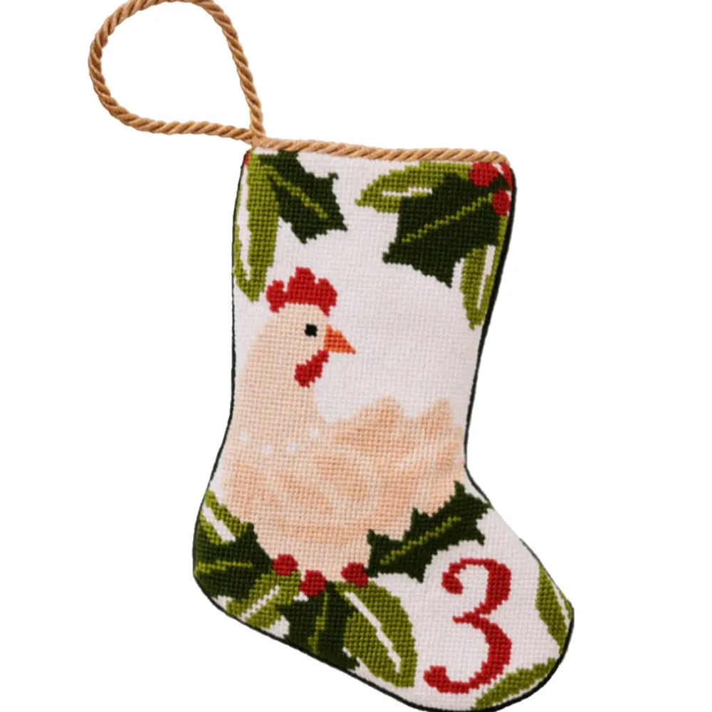 Bauble Stockings Christmas Decor|Ornaments|12 Days - 3 French Hens Bauble Stocking