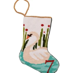 Bauble Stockings Christmas Decor|Ornaments|12 Days - 7 Swans a Swimming Bauble Stocking