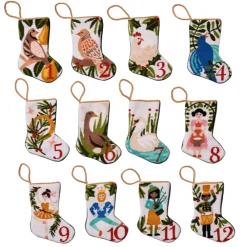 Bauble Stockings Christmas Decor|Ornaments|12 Days - 7 Swans a Swimming Bauble Stocking
