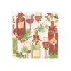 Caspari Christmas Napkins|Boxed Cocktail Napkins|A Christmas Toast Boxed Cocktail Napkins - 40 Per Box