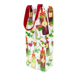 Caspari Gift & Bottle Bags|A Christmas Toast Wine & Bottle Gift Bags - 1 Each