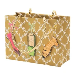 Caspari Gift & Bottle Bags|A History of Shoes Small Gift Bag - 1 Each