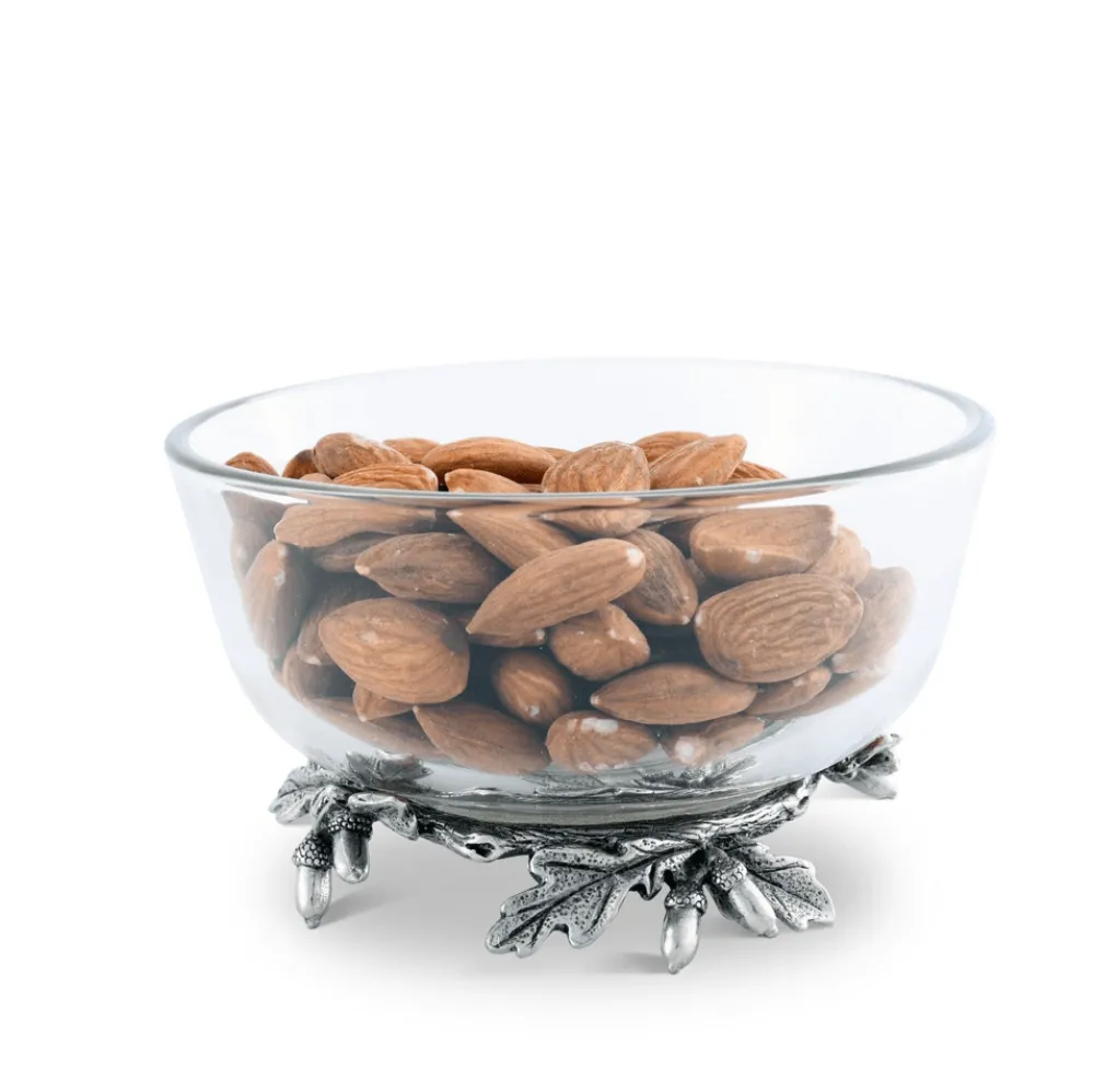 Vagabond House Serving Platters & Bowls|Acorn & Oak Leaf Dip Bowl