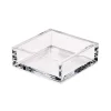 Caspari Tailgates|Cocktail Party|Acrylic Cocktail Napkin Holder in Crystal Clear - 1 Each
