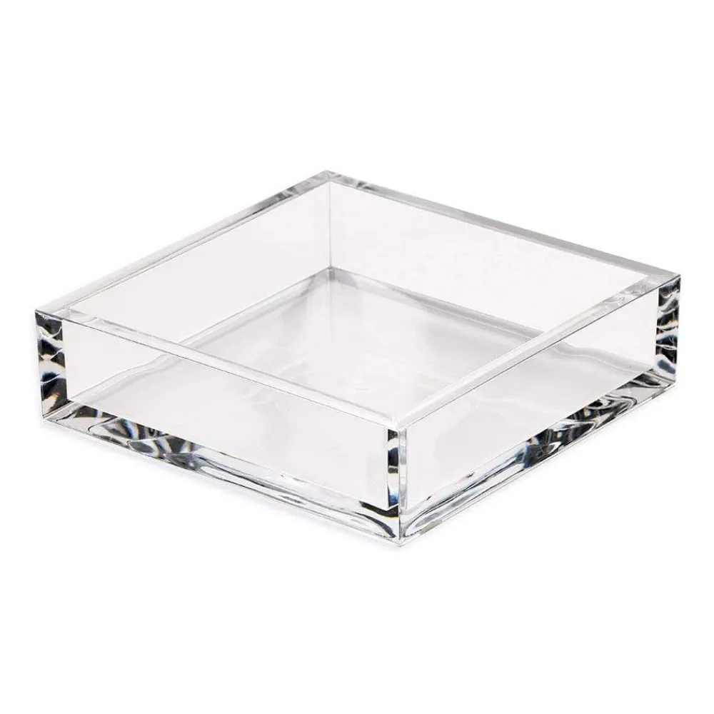 Caspari Tailgates|Engagement Party|Acrylic Luncheon Napkin Holder in Crystal Clear - 1 Each