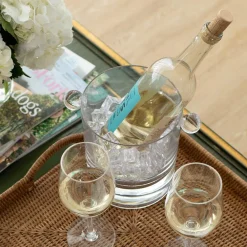 Caspari Tailgates|Cocktail Party|Acrylic 60oz Ice Bucket & Lid in Crystal Clear - 1 Each