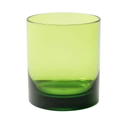 Caspari Tailgates|Cocktail Party|Acrylic 14oz On the Rocks Highball Glass in Green - 6 Each