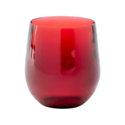 Caspari Graduation Celebration|Fourth Of July|Acrylic 12oz Tumbler Glass in Cranberry - 1 Each