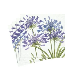 Caspari Paper Cocktail Napkins|Agapanthus Paper Cocktail Napkins - 20 Per Package