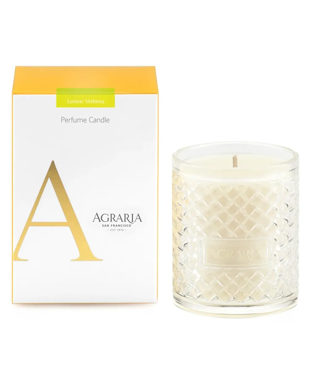 Agraria Home Fragrance & Candles|Large Crystal Candle in Lemon Verbena - 1 Each