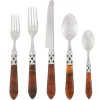 Vietri Baby Shower|Flatware|Aladdin Antique Tortoiseshell Five-Piece Place setting