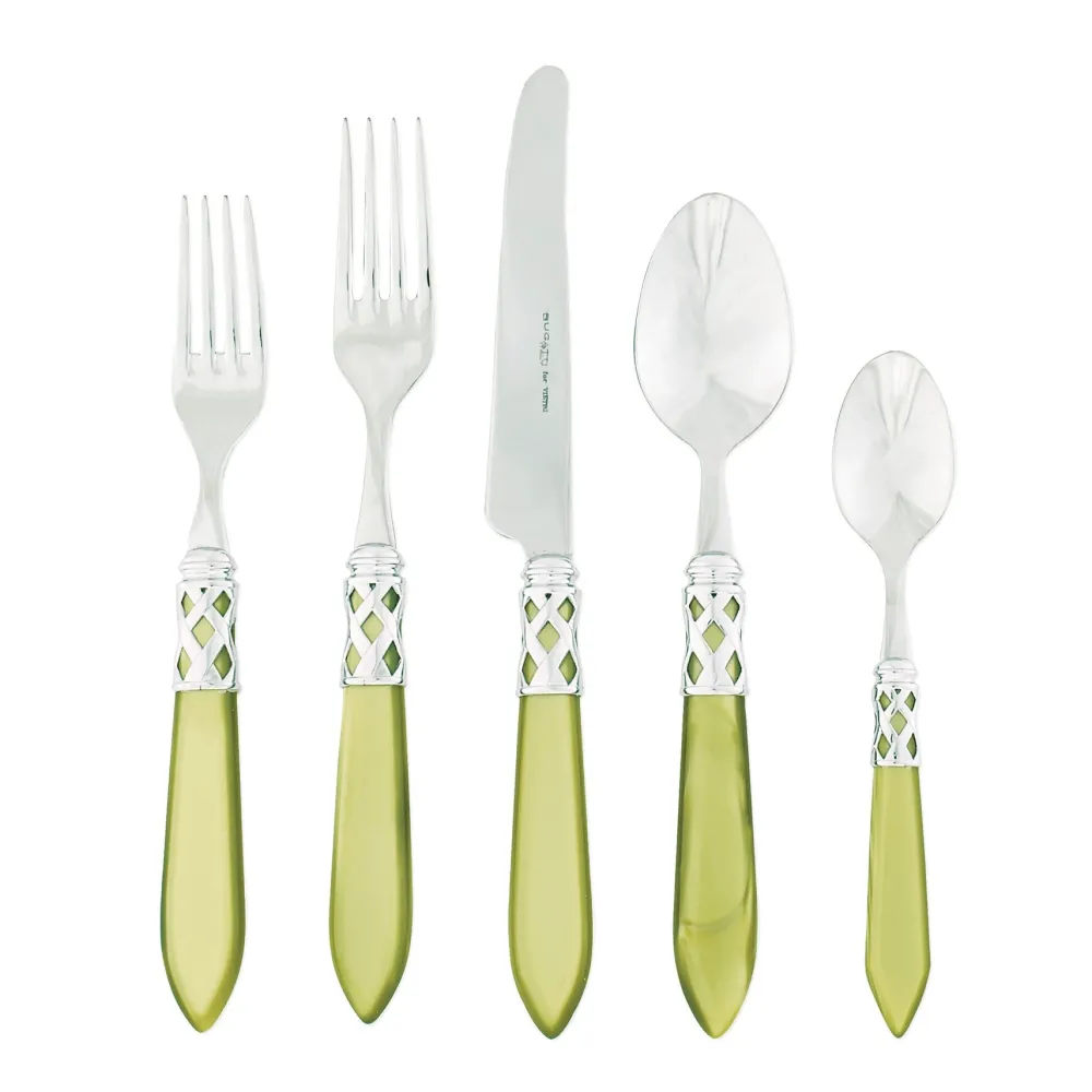Vietri Summer Picnic|Halloween|Aladdin Brilliant Chartreuse Five-Piece Place setting