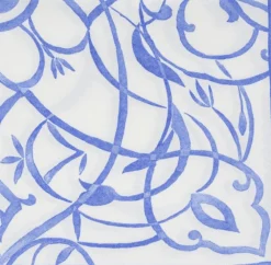 Caspari Engagement Party|Bridal Shower|Algarve Ceramic Blue Paper Linen Dinner Napkins - 12 Per Package