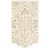 Caspari Christmas Napkins|Engagement Party|Annika Die-Cut Paper Linen Guest Towel Napkins in Ivory & Gold - 12 Per Package