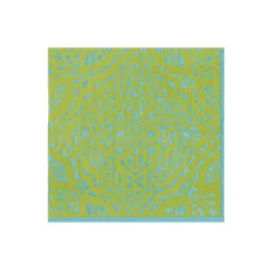 Caspari Paper Cocktail Napkins|Annika Paper Cocktail Napkins in Green - 20 Per Package