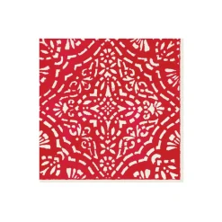 Caspari Christmas Napkins|Valentine'S Day|Annika Paper Cocktail Napkins in Red - 20 Per Package