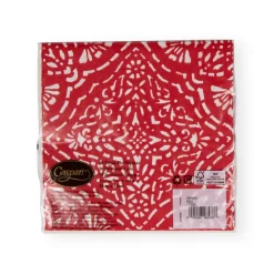 Caspari Christmas Napkins|Valentine'S Day|Annika Paper Luncheon Napkins in Red - 20 Per Package
