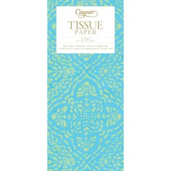 Caspari Bridal Shower|Tissue Paper|Annika Turquoise Tissue Paper - 4 Sheets Included