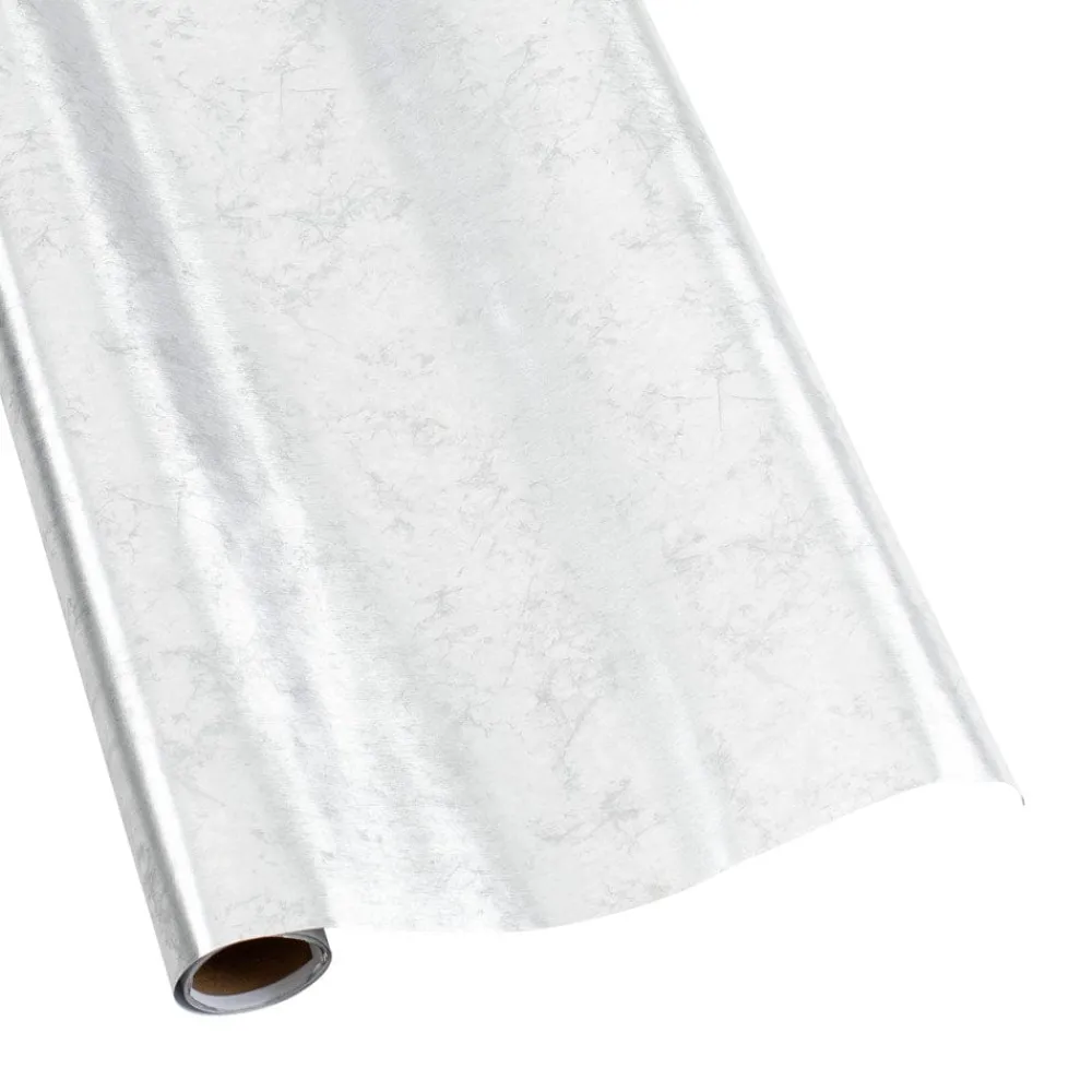 Caspari Christmas Wrapping Paper|Baby Shower|Antique Silver Gift Wrapping Paper - 30" x 6' Roll