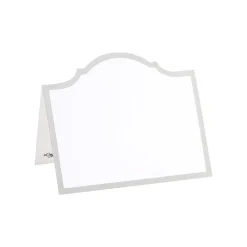 Caspari Engagement Party|New Year'S|Arch Die-Cut Place Cards in Silver Foil - 8 Per Package