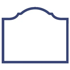 Caspari Graduation Celebration|Engagement Party|Arch Die-Cut Place Cards in Navy - 8 Per Package