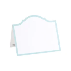 Caspari Bridal Shower|Baby Shower|Arch Die-Cut Place Cards in Robin's Egg Blue - 8 Per Package