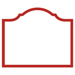 Caspari Graduation Celebration|Memorial Day|Arch Die-Cut Place Cards in Red - 8 Per Package