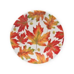 Caspari Paper Dinner Plates|Autumn Hues White Dinner Plates - 8 Per Package