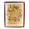 Caspari Christmas And Holiday Cards|Boxed Holiday Cards|Autumn Wreath Petite Boxed Christmas Cards - includes 15 cards & envelopes