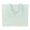 Caspari Gift & Bottle Bags|Bamboo Screen in Robin's Egg Large Gift Bags - One Gift Bag Included