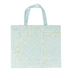 Caspari Gift & Bottle Bags|Bamboo Screen in Robin's Egg Large Gift Bags - One Gift Bag Included