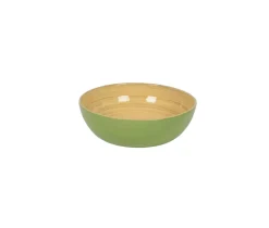 Albert L Punkt Tailgates|Kitchen Essentials|Bamboo Small Salad Bowl in Pastel Green - Set of 4