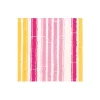 Caspari Paper Cocktail Napkins|Bamboo Stripe Paper Cocktail Napkins in Fuchsia & Pink - 20 per Package