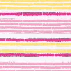 Caspari Wrapping Paper|Bamboo Stripe Pink And Yellow Gift Wrapping Paper - 30" x 8' Roll