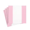Caspari Birthday|Baby Shower|Bandol Stripe Paper Cocktail Napkins in Petal Pink - 20 Per Package
