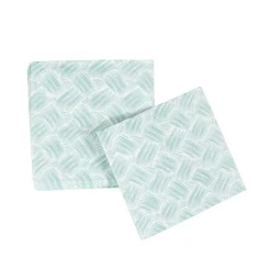 Caspari Paper Cocktail Napkins|Basketry Mist Paper Linen Cocktail Napkins - 15 Per Package