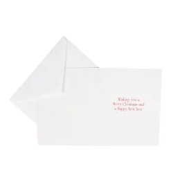 Caspari Christmas And Holiday Cards|Boxed Holiday Cards|Berry Decorated Ornament Classic Embossed Boxed Christmas Cards - includes 10 cards & envelopes