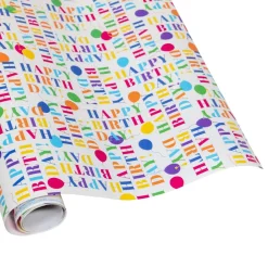 Caspari Birthday|Wrapping Paper|Birthday Surprise Gift Wrapping Paper - 30" x 8' Roll