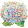 Caspari Placemats|Paper Placemats|Blooming Hydrangea Die-Cut Placemats - 4 Each