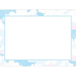 Caspari Gift Tags & Enclosure Cards|Blue Skies Adhesive Labels - 12 Per Package