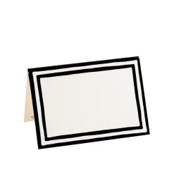 Caspari Graduation Celebration|Halloween|Border Stripe Place Cards in Black Foil - 8 Per Package