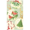 Caspari Christmas Napkins|Paper Guest Towels|Botanical Ornaments Paper Guest Towel Napkins - 15 Per Package