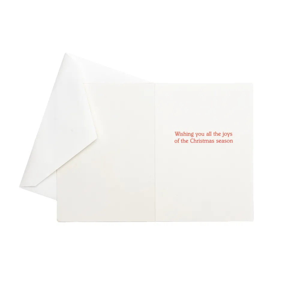 Caspari Christmas And Holiday Cards|Boxed Holiday Cards|Botanical Ornaments Small Boxed Christmas Cards - includes 15 cards & envelopes