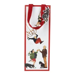 Caspari Gift & Bottle Bags|Bottoms Up Wine & Bottle Gift Bags - One Gift Bag Included