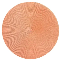 Deborah Rhodes Mother'S Day|Graduation Celebration|Braided Round Placemat in Gold & Fiesta - 1 Each