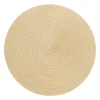 Deborah Rhodes Christmas Placemats & Coasters|New Year'S|Braided Round Placemat in Cream & Dust - 1 Each