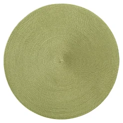 Deborah Rhodes Christmas Placemats & Coasters|Summer Picnic|Braided Round Placemat in Grass - 1 Each
